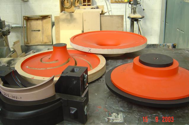 Plywood impeller foundry pattern