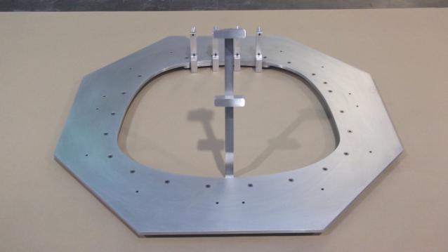 Al. Alloy Bonding Fixture - used in-conjunction with a carbon fibre mould tool
