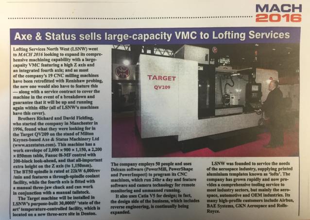 VMC Target QV209 Milling machine