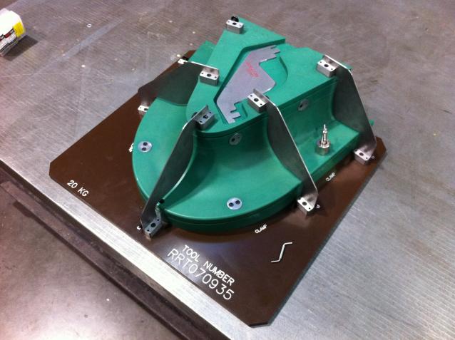Aircraft Engine Heat-Shield Inspection Fixtures