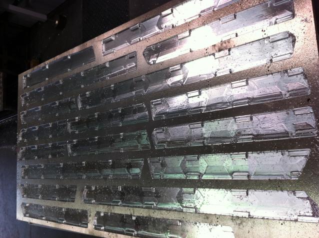 Machining form of multiple drill jigs