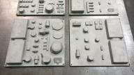CNC machined Al. Alloy - Nested Parts Tray - For Aero Engines